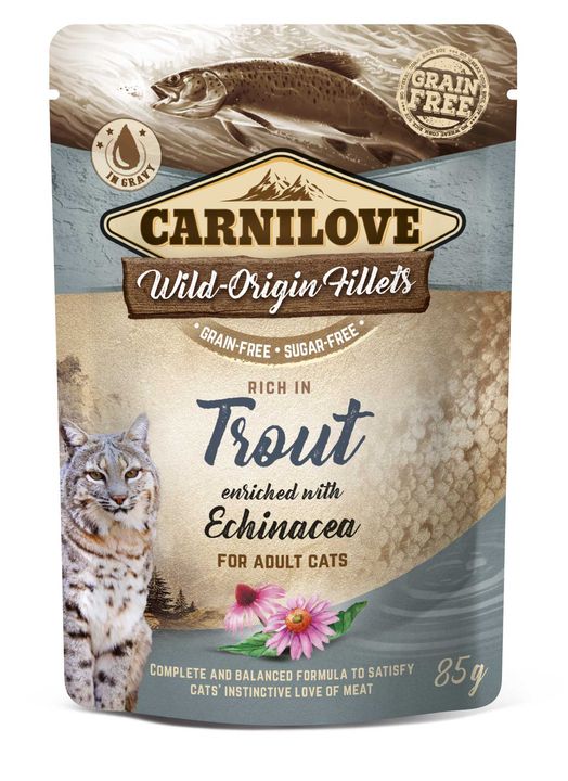 Pâtée Carnilove Chat – Truite & Échinacée